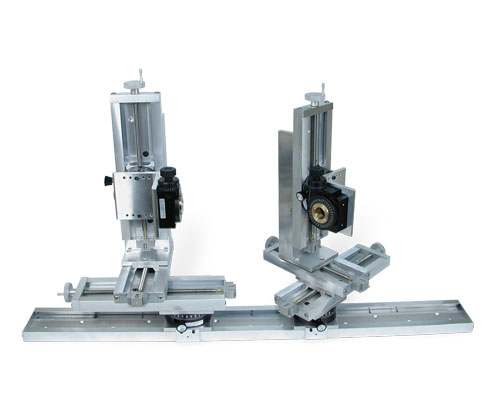 Dual XYZ UniSlide systems with Rotary Tables