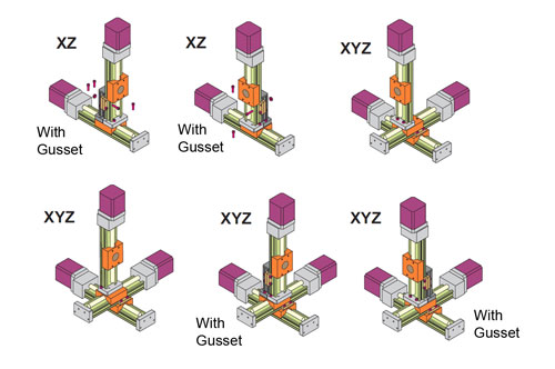 Multi-Axes XSlide Configurations
