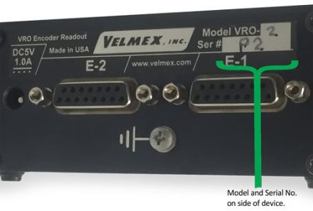 VRO Encoder Readout Part Numbers